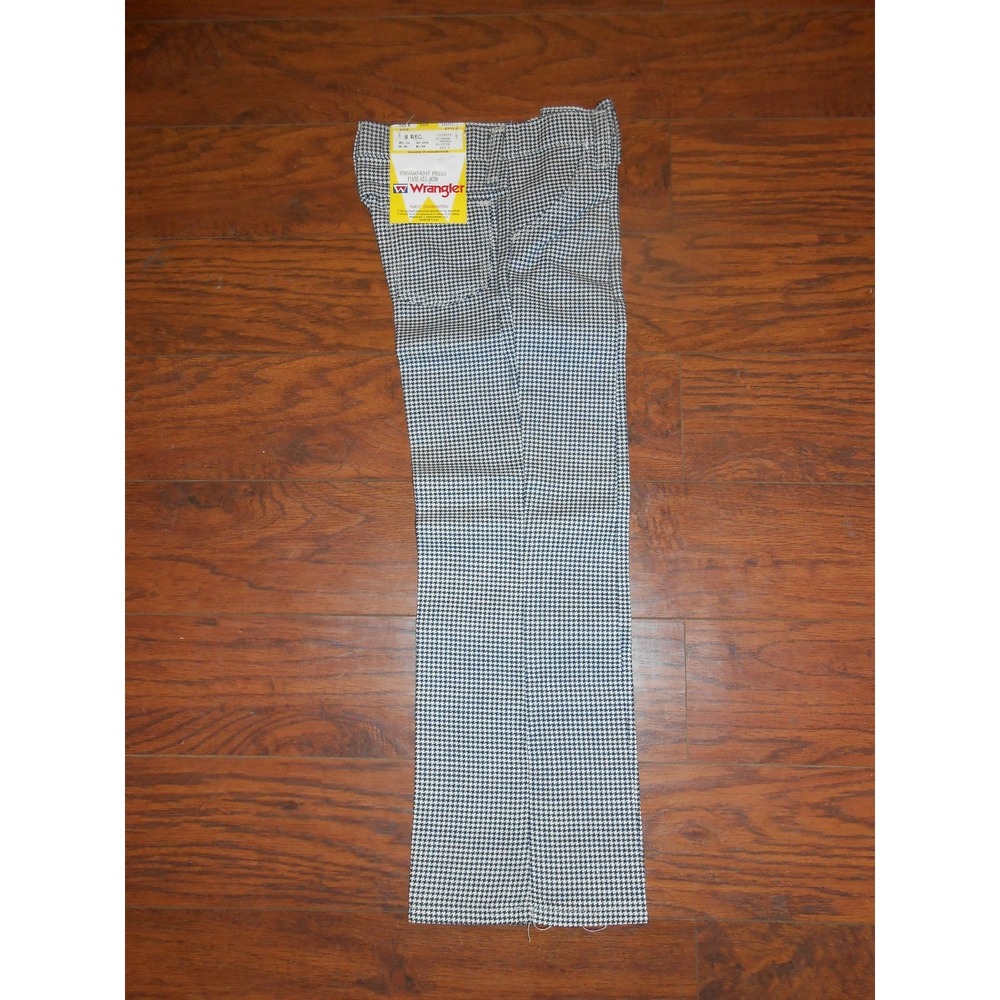 Kids Vintage Wrangler Houndstooth Pattern Unisex Boys/Girls Size 8 Regular Pants